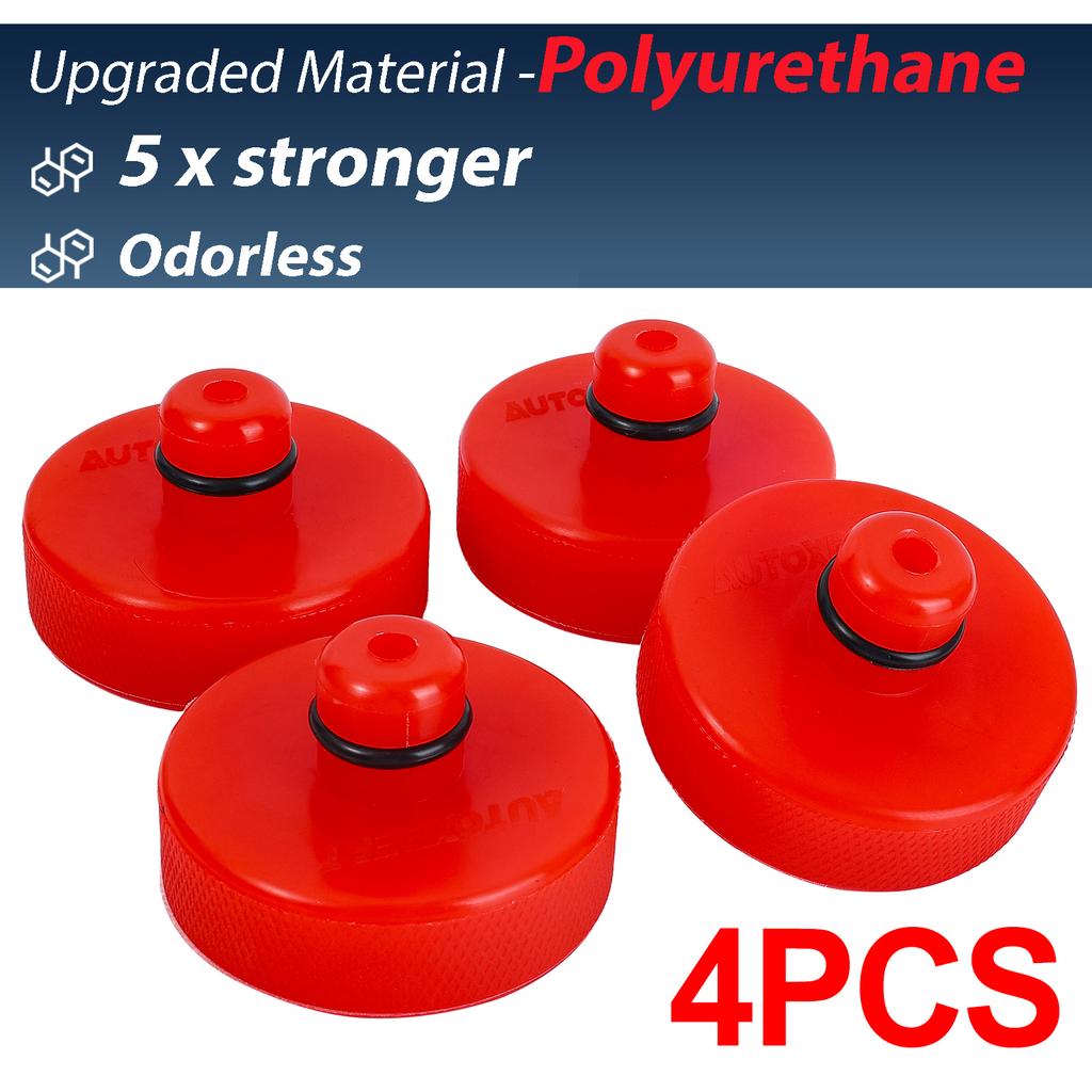 Красная усиленная подкладка для домкрата для Tesla Model 3 Y S X 2017-2024 Полиуретановая резина Адаптер для подъема домкратом Аксессуары Ремонт шин