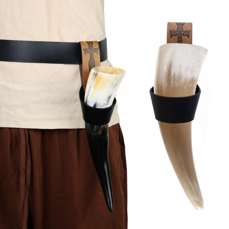 Настоящий Рог Древнего Возраста Защитный Костюм Реквизит Снаряжение для Исторической Реконструкции Ткань ПУ Аксессуар для Косплея