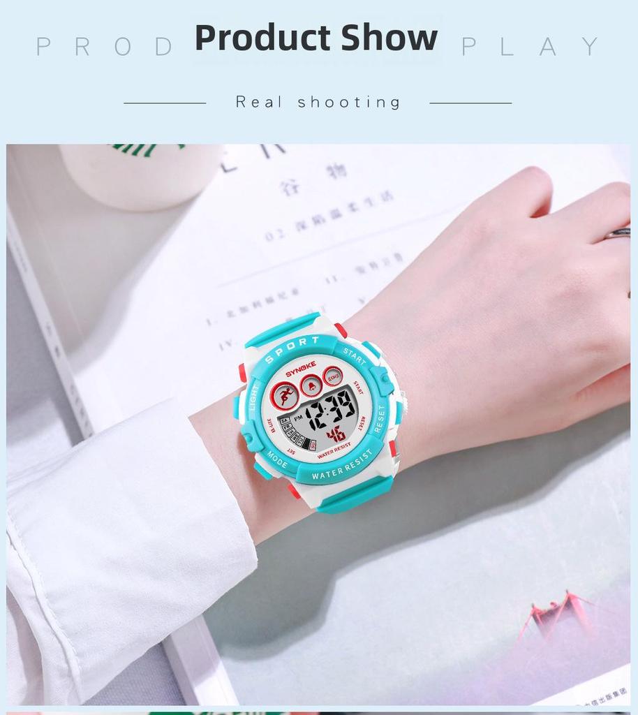 Детские водонепроницаемые спортивные часы — унисекс, студенческая версия