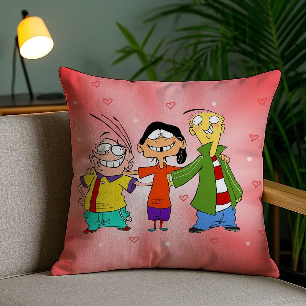 Наволочка E-Ed Edd N Eddy для дома, общежития, спинки стула, короткий плюш, двусторонняя печать, подушка для офисного сна
