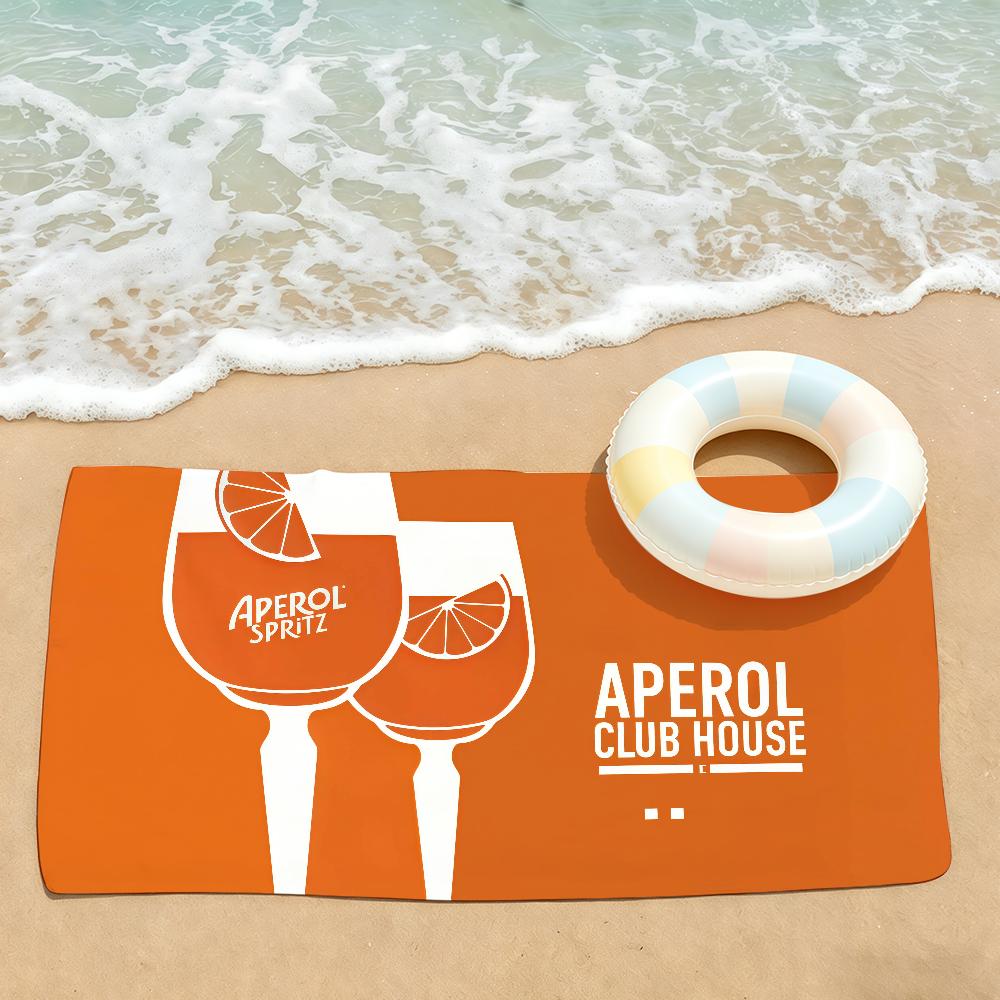 Модный принт A-Aperols Spritz Полотенце Сушилка Банное Полотенце Применимо Для Легкого Плавания Кемпинга Йоги Пляжа Вне