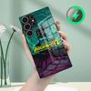 Чехол для телефона P-Psychonauts-S для Samsung S26 S25 S24 S23 S22 S21 S20 Edge Ultra Plus FE Для Magsafe Стеклянный чехол