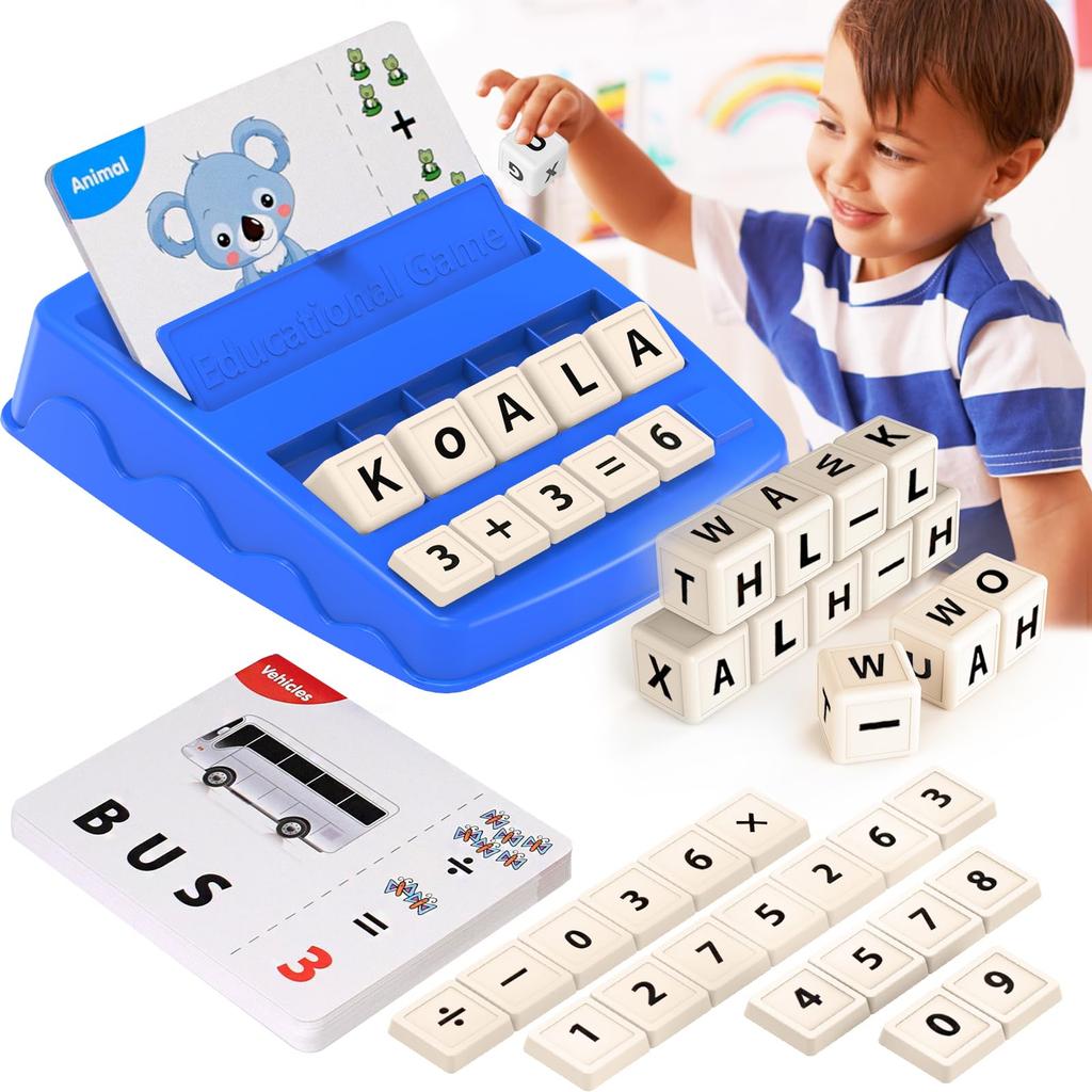 Educational Alphabet Spelling Number Matching Memory Game Interactive Parent-Child Learning Toy for Kids English Letter Board