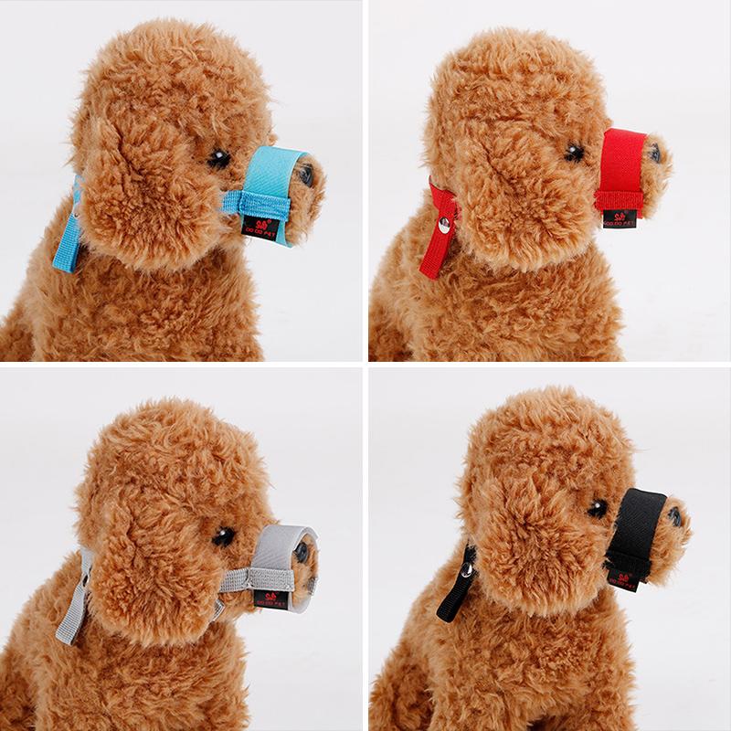 Adjusting Straps Mask for Big Dogs Soft Nylon Dog Muzzle Adjustable Anti-biting Breathable Stop Barking Mouth Cover Dog Supplies