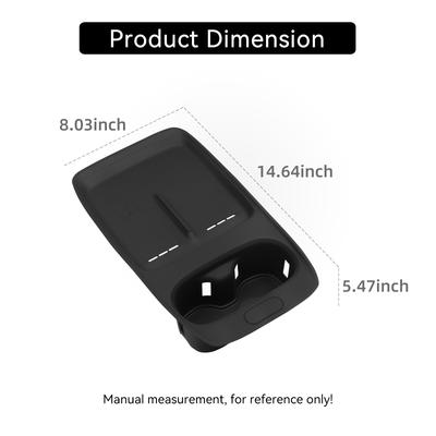 Для Xpeng P7+ 2025 Центральная подставка для стаканов с ящиком для хранения, поднос, беспроводная зарядная панель, защитный коврик для телефона, аксессуары для автомобиля, Черный