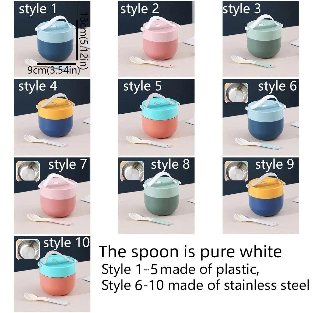 600 мл Изолированная чашка для супа Дофамин Нержавеющая сталь Ланч-бокс Контейнеры Термос Хлопья для завтрака