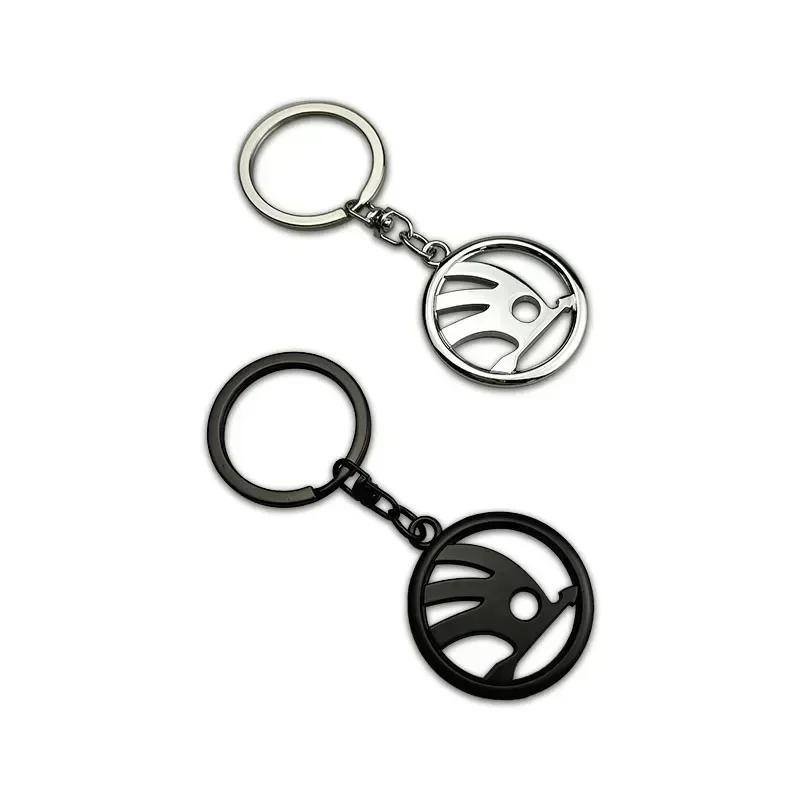Car Sticker 2025 New for Skoda Metal Car Keychain Pendant Key Rings Holder Octavia Kodiaq Superb Yeti A7 Roomster VRS Rapid Kodi
