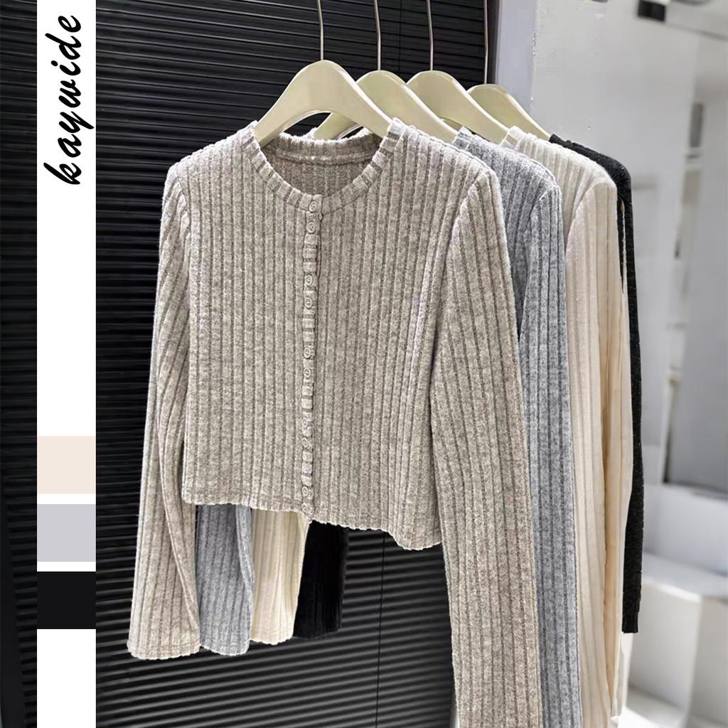 European American Fashion Simple Long-sleeved Wool Sweater Women's Clothing Autumn Winter