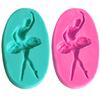 Ballet Girl Silicone Mold Fondant Cake Chocolate Cookie Decorating Mould Tool