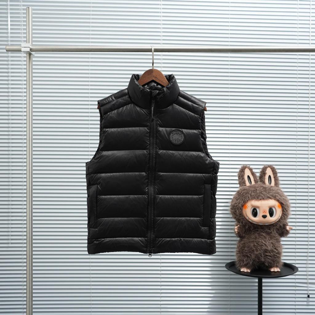 Мужской блестящий жилет с воротником-стойкой и гусиным пухом - Теплая, плотная, безрукавная верхняя одежда для осени/зимы.
