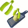 1шт ручная пластиковая кухонная овощерезка-шинковка с защитой пальцев - многофункциональная овощерезка, картофель, лук, чеснок и терка