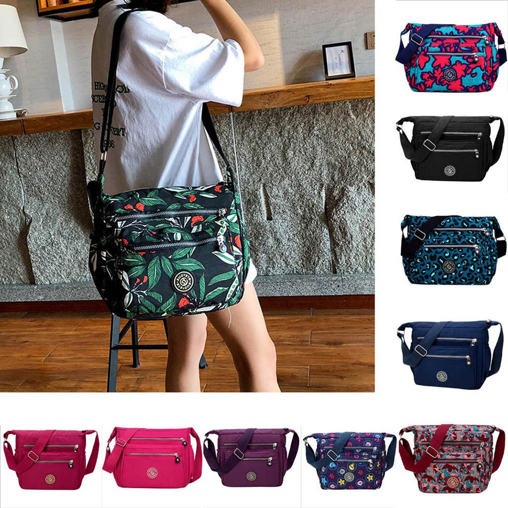 Новая сумка из ткани с принтом, сумка-мессенджер, модная нейлоновая водонепроницаемая сумка через плечо
