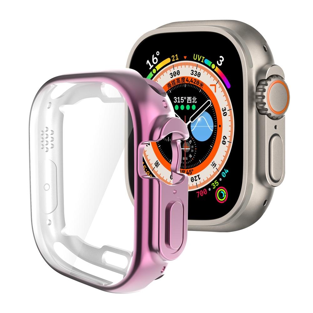 Для Apple Watch Series 8 Ultra/Pro 49 мм чехол для часов в комплекте Мягкая защитная пленка из ТПУ для iWatch 7 41/45 мм