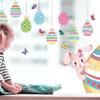 Glass Stickers Visual Decorative 2025 Home Decoration Wholesale Wall Stickers Egg Bunny Colorful For Living Room Clings Decor