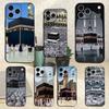 Чехол для iPhone 12,16,11,14,15,17,13,X,Mini,SE,Max,8,7,XR,XS,Plus,Pro с изображением паломников в Мекке, Мягкий силиконовый черный чехол