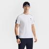 Fila Athletics Tennis Fashion Simple Casual Classic Versatile Sports Comfortable Knitted Short Sleeve T-Shirt Men Tops Jade-White A11M523118FWT