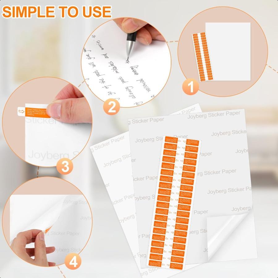 Печатная наклейка для струйного принтера 40 листов 8,5 дюйма x 11 матовая наклейка для принтера бумага наклейки с полным листом бумага для наклеек f