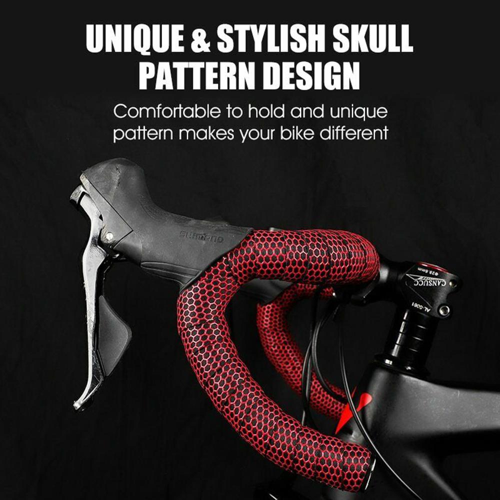 1 Pair Silica Gel Absorption Anti-slip MTB Tape Wrap Road Bicycle Bike Handlebar