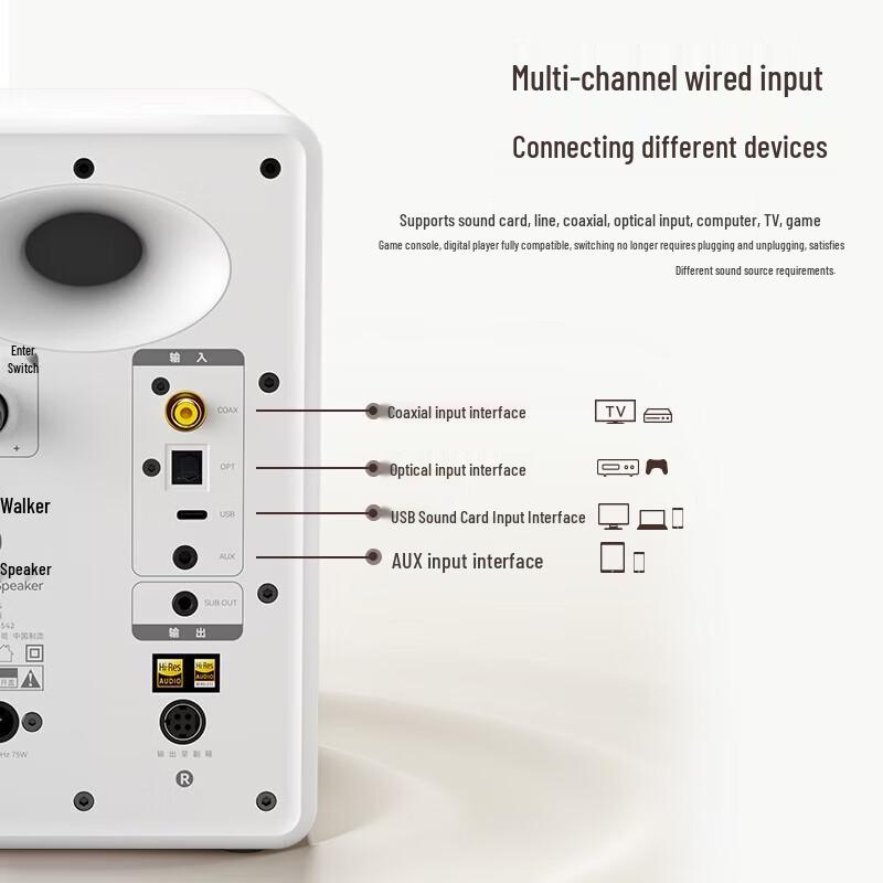 Edifier Активные настольные мониторные колонки N500 2.0, штекер CN (адаптер в комплекте)