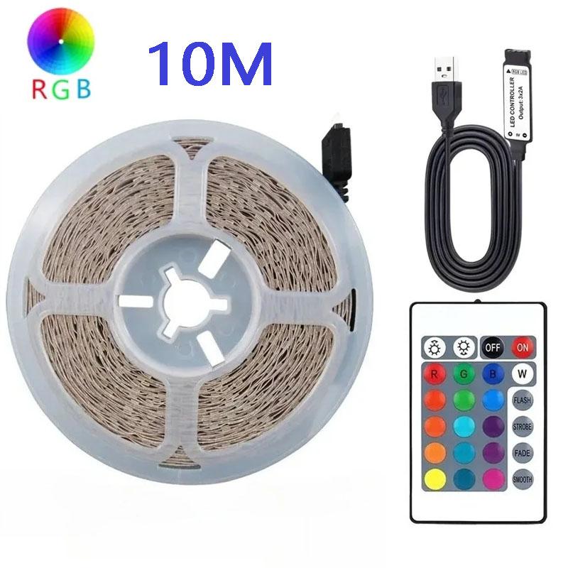 2835 45leds/M LED Lights Strip 24 Key IR Remote Control DIY Backlight TV Light Belt Flexible Cabinet Light For Home Decor