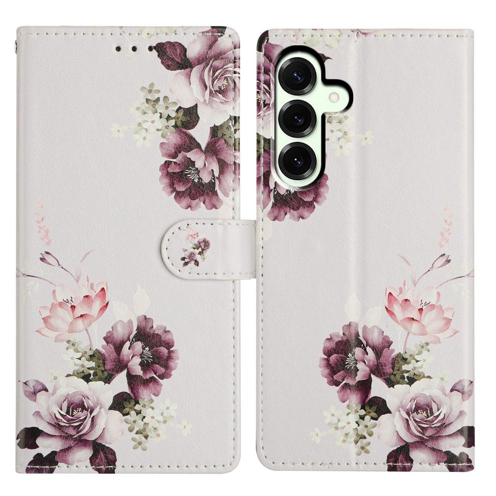 For Samsung Galaxy A17 5G/A17 4G/A26 5G Case Pattern Printing Wallet Stand Flip Leather Phone Cover with Strap