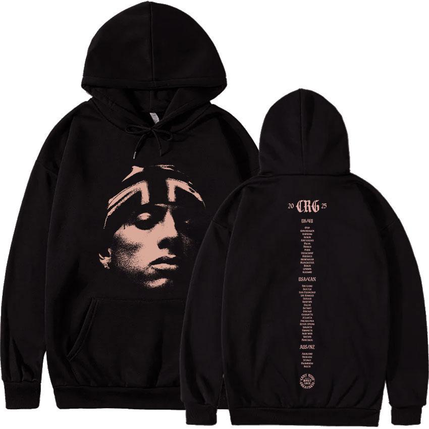 Rapper Central Cee CAN'T RUSH GREATNESS Tour 2025 Merch Hoody Mens Fashion Oversized Sweatshirt Hip Hop Gothic Hoodie Streetwear