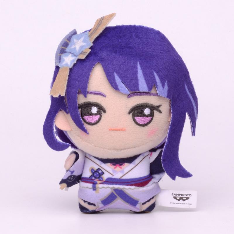 10cm Genshin Impact Tartaglia Zhong Li Yae Miko Venti Xiao Eula Razor Plush Pendant Toy Doll Backpack Accessorie Gift