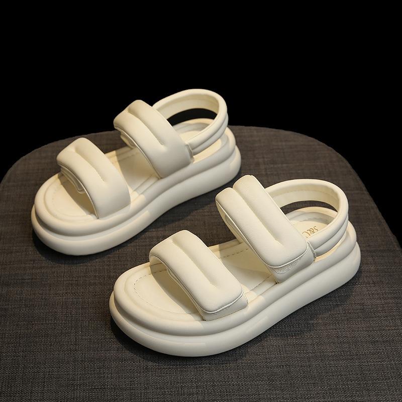 Plateausandalen dames nieuw 2025 zomer veelzijdig klittenband casual sportieve Romeinse strandschoenen dames
