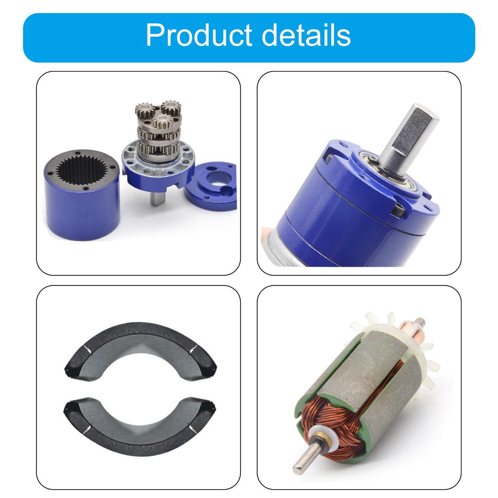 24V DC Planetary Gear Motor 52RPM Adjustable Speed Planetary Gearbox Motor Set for Intelligent Appliances & Robotics