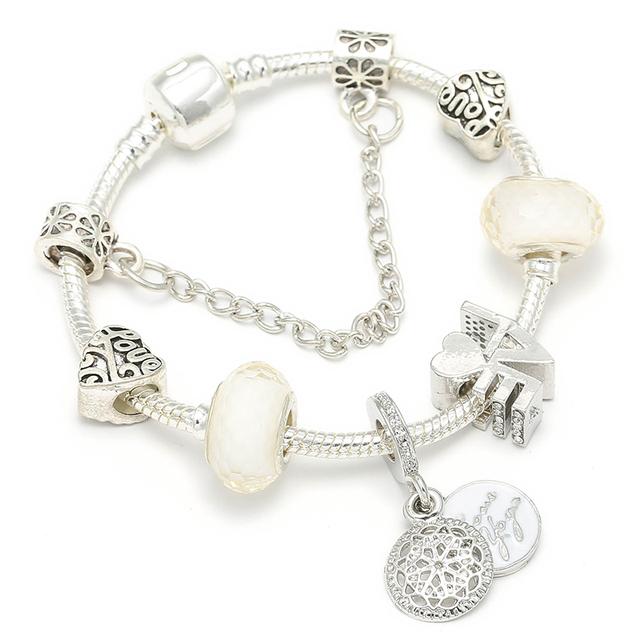 Милые мультяшные браслеты с эмалевыми бусами в виде мышей подходят для европейского оригинального браслета для детей