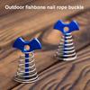 5 шт. пружинные пряжки для палаток, устойчивые к коррозии, палатка Fishbone, нескользящая конструкция, нержавеющий шнур для натяжения веревки