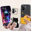 Чехол для Realme C75 RMX3941 Милый Кот Динозавр Мультяшная Обложка Мягкий ТПУ Чехол для Телефона Для Realme C71 C 75 RealmeC75 X C75X Fundas Сумки