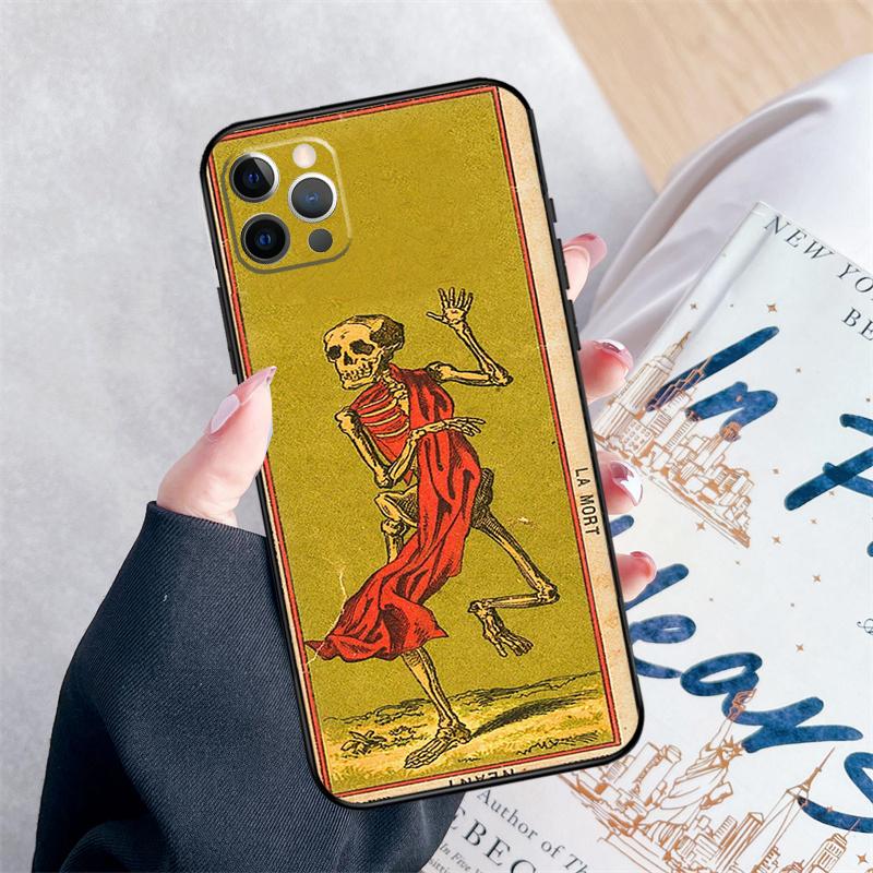 Чехол для телефона Таро Астрология Солнце Луна Влюбленные Для iPhone 16 Pro Max 11 12 13 Mini 14 15 Pro Max XR 15 16 Plus 16e Чехол Coque