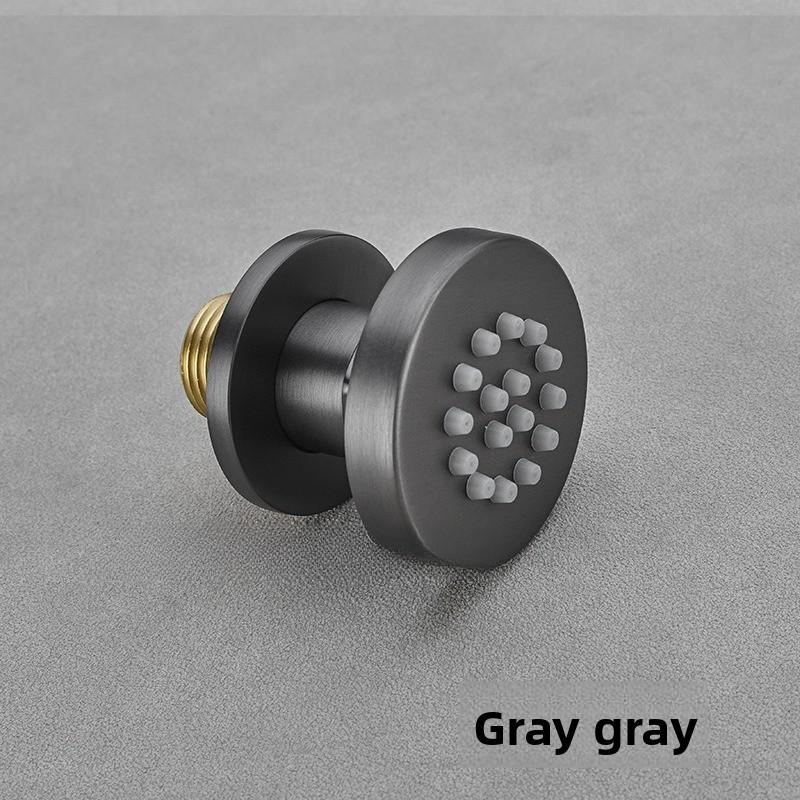 Хромированный Черный Латунный Корпус Боковые Души Квадратный Душ Спа Массажные Боковые Форсунки Золотая Скрытая Душевая Лейка Смеситель Аксессуар