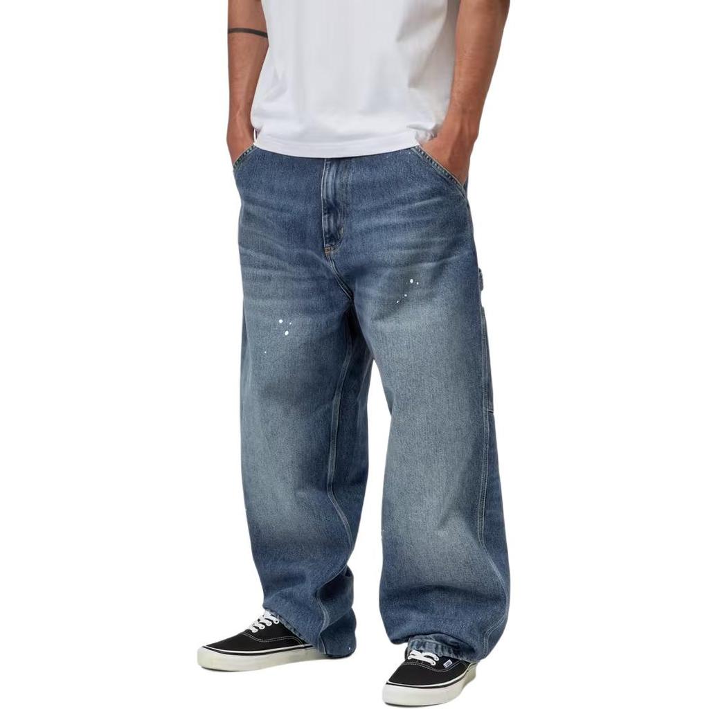 Carhartt WIP SS26 OG Брюки с одним наколенником Свободный крой Прямая штанина Повседневные джинсы Унисекс брюки I037031-01-EJ