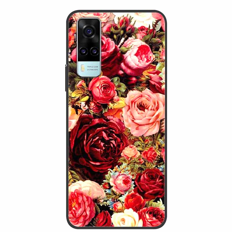 Чехол для vivo Y31 2021 Ударопрочный Мягкий силикон ТПУ Задняя крышка Для Vivo Y53S 4G Y31 2021 Y 31 Чехол V2036 Чехол для телефона Милый мультяшный