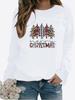 Women Winter Clothing Christmas Printed Casual Sweatshirt Long Sleeve Tops T-shirt Ladies Round Neck Pullover Sweater