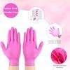 20/50/100PCS Pink Nitrile Gloves Disposable Gloves for Household Cleaning Kitchen Tool Beauty Nail Salon Petcare Hair Dye Gloves