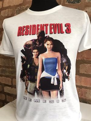 Resident Evil 3 Nemesis Хлопковая футболка 100% Мужские футболки Топ - Мужские и женские размеры S-XXL - Джилл Карлос 1999