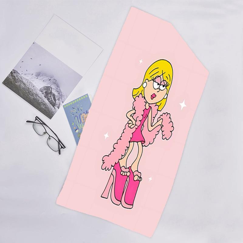 1pc Lizzie McGuire Y Sus Locuras1 Beach Towel, Beach and Seaside Swimming Pool Equipment, Fashion Pattern, Rectangular, Travel Essentials