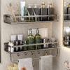 No Drill Shower Organizer Aluminum Corner Shower Shelf Multi-function Bathroom Shelves  Bathroom