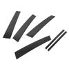6Pcs B Pillar Trim Carbon Fiber Pillar Panel Decor Replacement for Infiniti Q50 2014‑2022 Rhombus Design