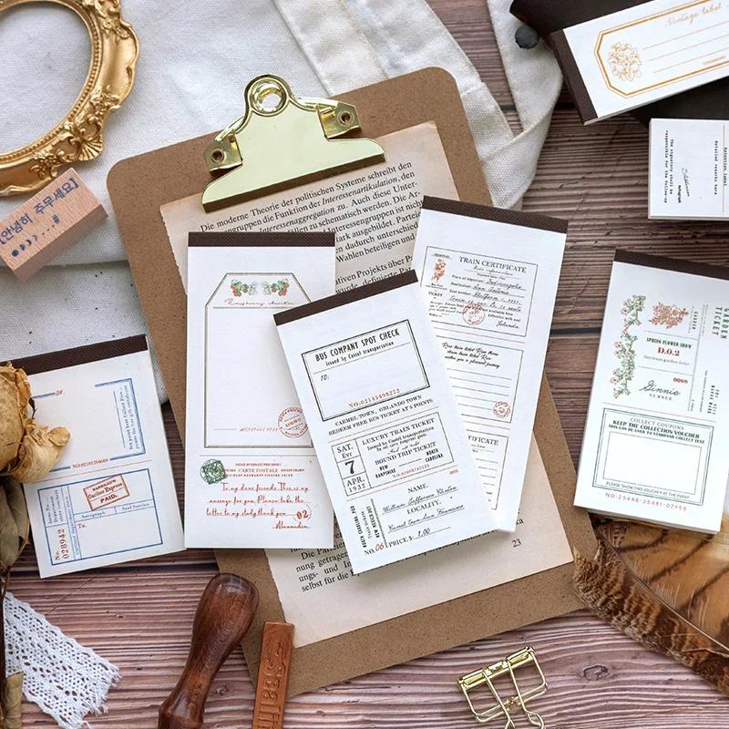 50 листов в европейском стиле, ретро-записки, портативные украшения для скрапбукинга, наклейки для блокнота, канцелярские принадлежности, журнал, декор, наклейка