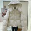 Puff down jacket women's short Korean version of small winter new fashion hooded thickened bread jacket