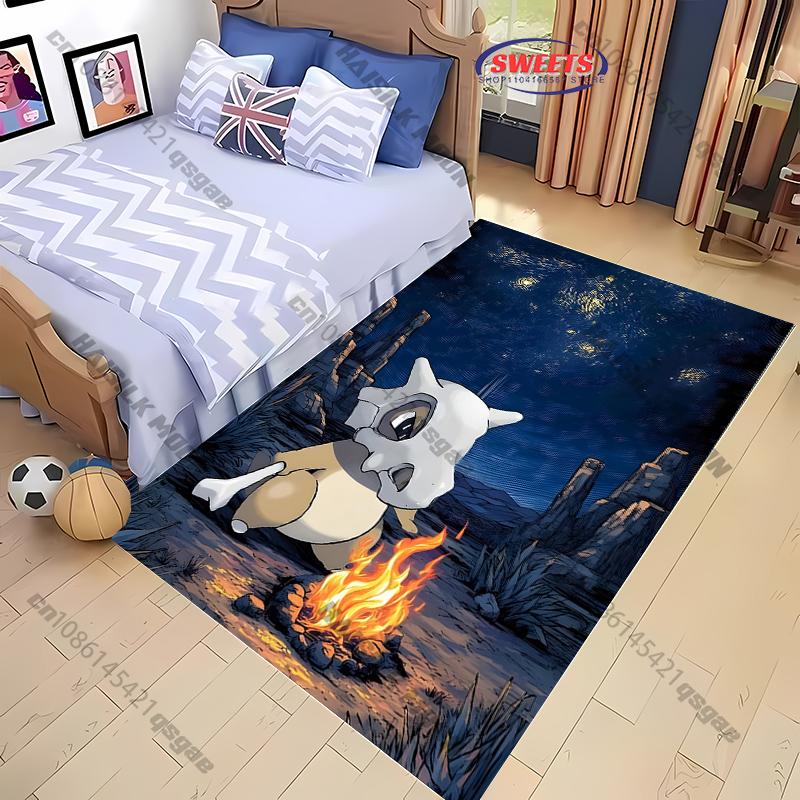 3D Pokemon Cubone Printed  Carpet New Release! Living Room Bedroom,Office Areas Rug,Durable Machine Washable Mat Free Shipping