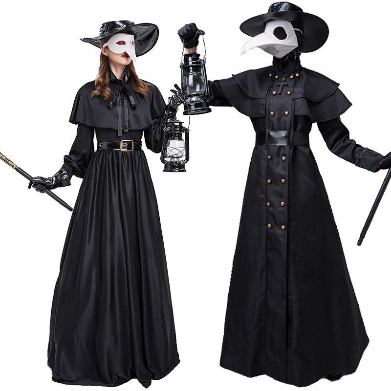 Stunning Plague Doctor Costume For Halloween And Cosplay A Medieval Hooded Robe Mask And Hat For Monk Cosplay