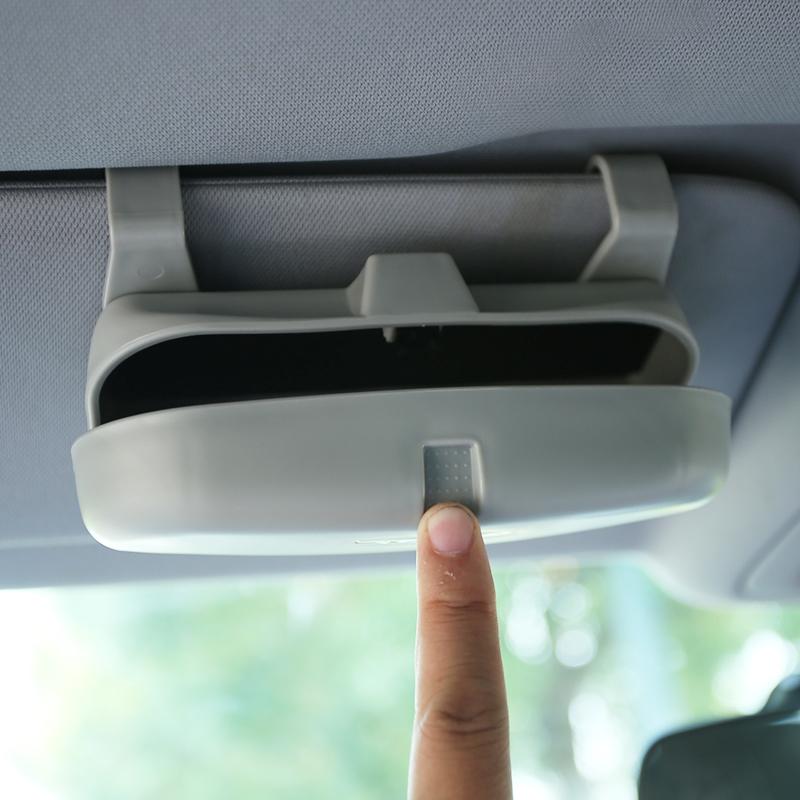 Автомобильные аксессуары Футляр для очков Держатель для солнцезащитных очков на солнцезащитном козырьке автомобиля Транспортное средство для Toyota Corolla CHR C-HR Rav4 Avensis Prius Yaris Prado