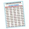 5-line Piano Chord Sheet and Chord Practice Chart, 88-key Piano Fingering Chart for Beginners (s)