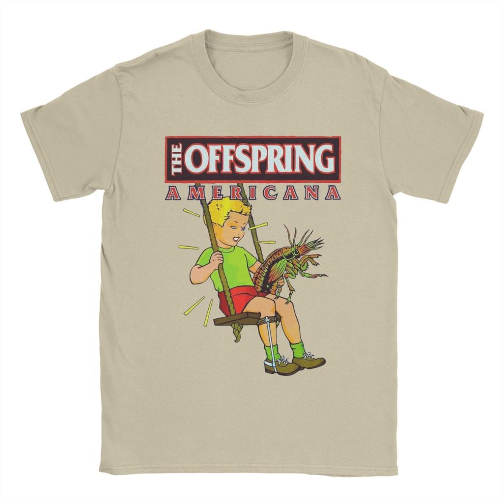 Футболка Offspring мужская 100% хлопок смешная футболка с круглым вырезом футболки с коротким рукавом классическая одежда