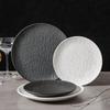Ceramic Tableware, Steak Plates, Stone Pattern Frosted Salad Plates, Fruit Plates, Restaurant , Western Food